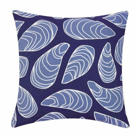 PUESTA EN ESCENA 20 x 20 in. Blue Mussel Digital Printed Polyester Filler Pillow PU3685894